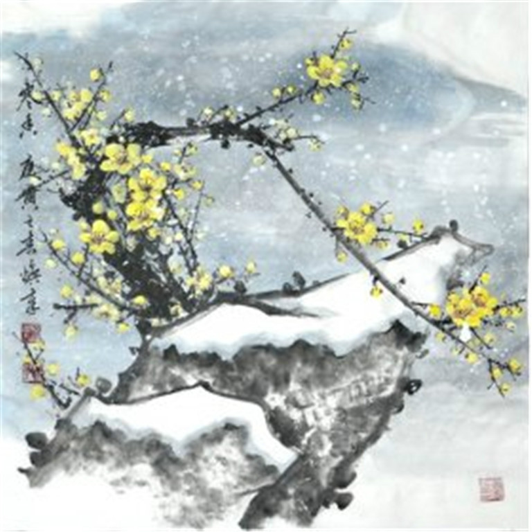 徐焕章写意花鸟作品