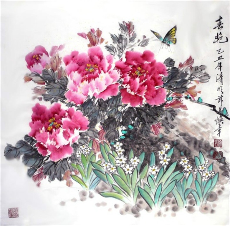 徐焕章写意花鸟作品